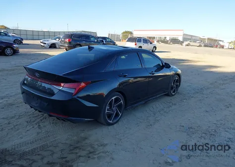 2023 Hyundai Elantra N Line z USA, uszkodzony, nr VIN KMHLR4AF3PU581327